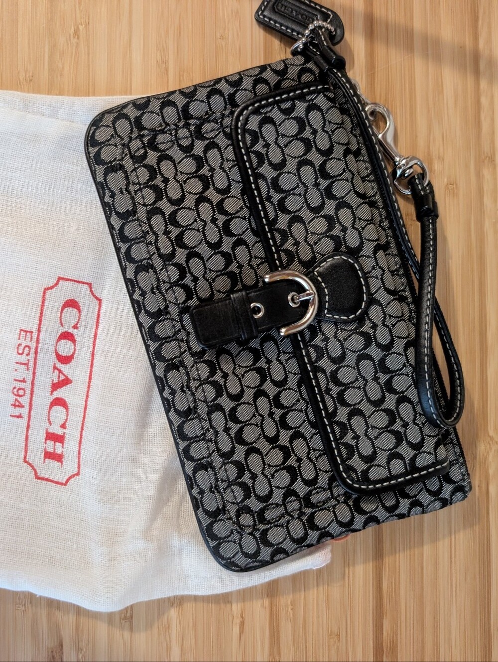 Coach Soho Canvas Wristlet BNWOT